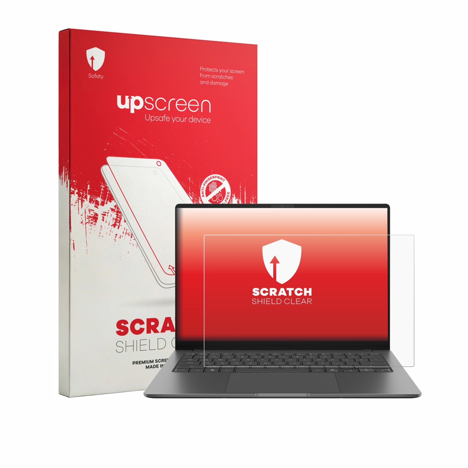 upscreen - Screenprotector voor ASUS Vivobook S14 S5408 - Folie Beschermfolie transparant