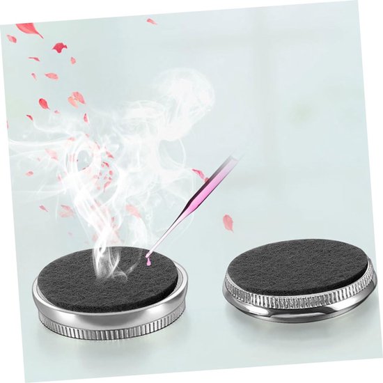 50 Stuks Aromatherapie Katoenen Navulpads voor Diffuser Hanger Zwart Absorberend Draagbaar voor Essentiële Oliën Geschikt voor Persoonlijk Gebruik Cadeaus — afbeelding 2