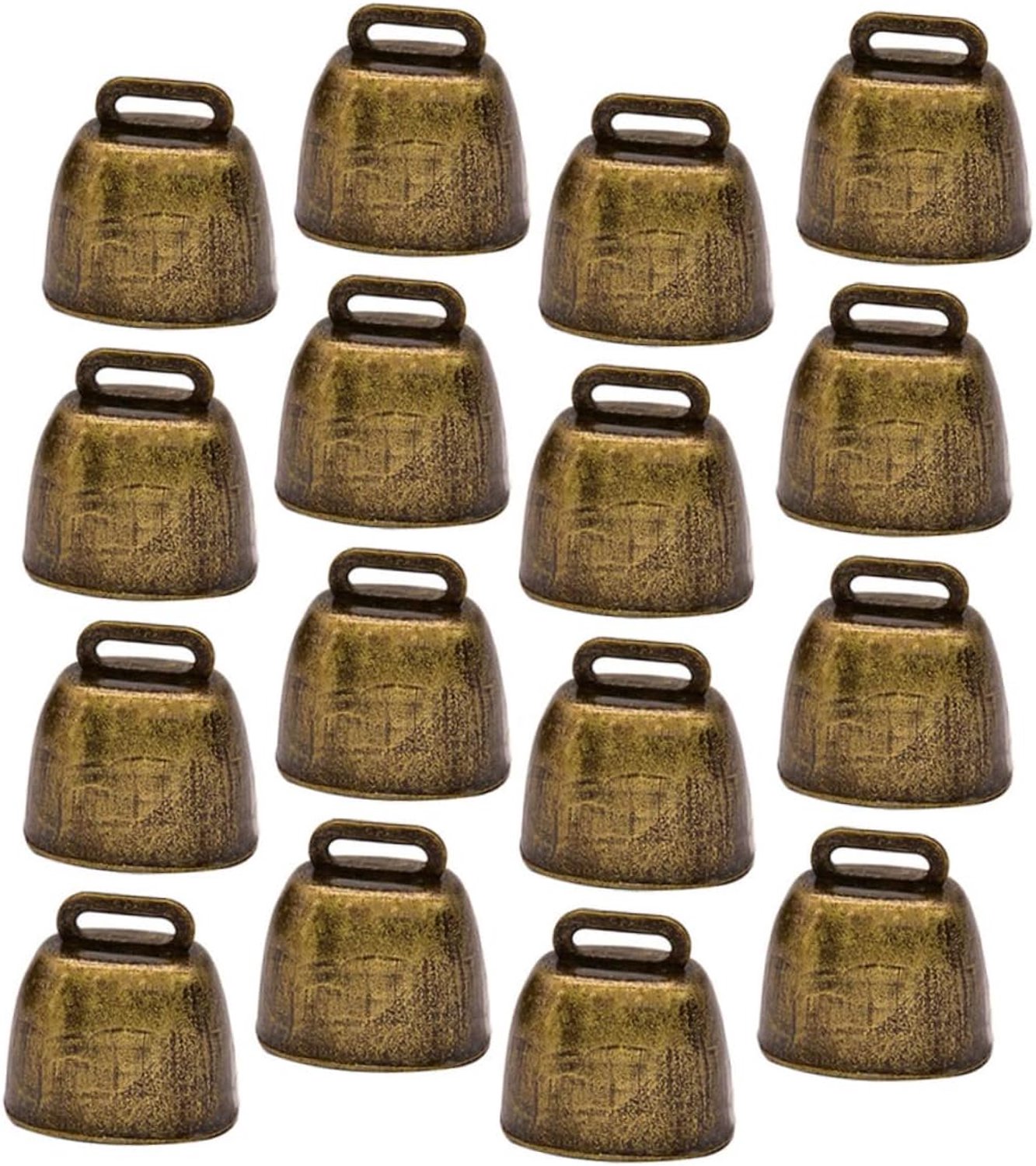 Happyyami 16stuks Retro Dierenbelletjes Duurzame Ijzeren Decoraties Voor Boerderij Heldere Geluid Voor Veeteelt Huisdieren Voor Kerst Versiering