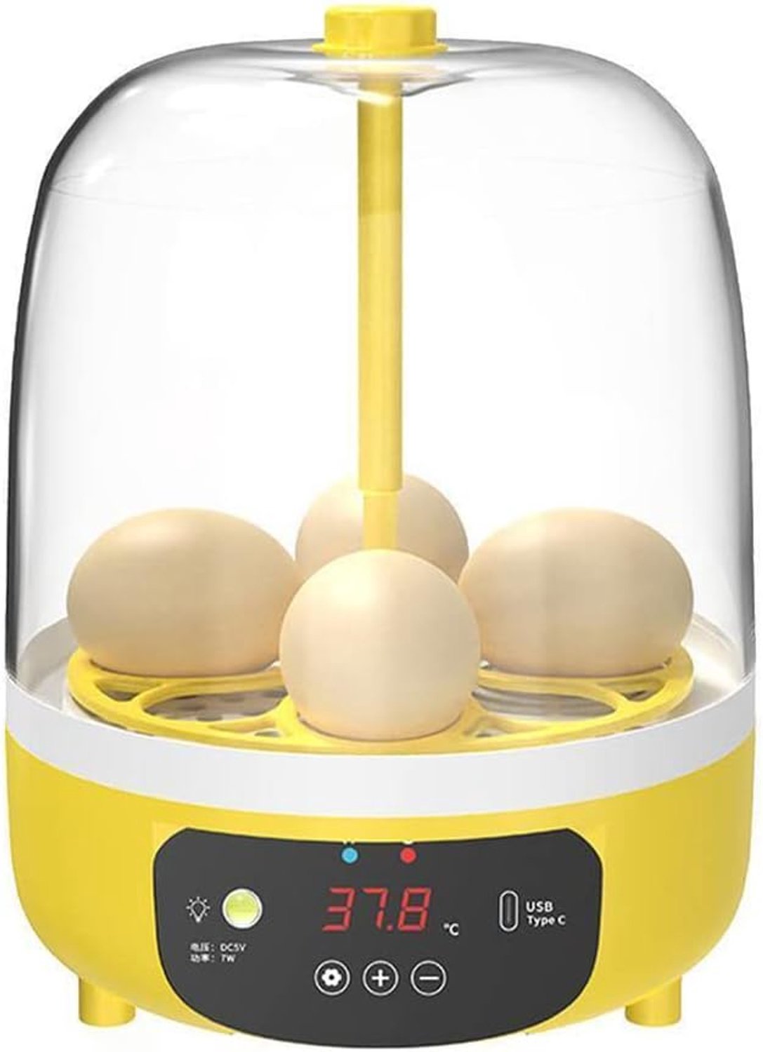 Mini Ei Incubator Brooder Vogel Kwartel Incubator Boerderij Hatchery Voor Kip Eend Digitale Temperatuur Pluimvee 4 Eieren Incubator