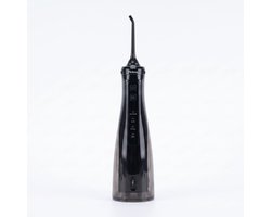 Waterflosser Draadloos – Monddouche met 4 Reinigingsstanden – 1250 Pulsen per Minuut – 280 ml Waterreservoir – IPX7 Waterdicht – USB Oplaadbaar – Inclusief 2 Opzetstukken – Zwart
