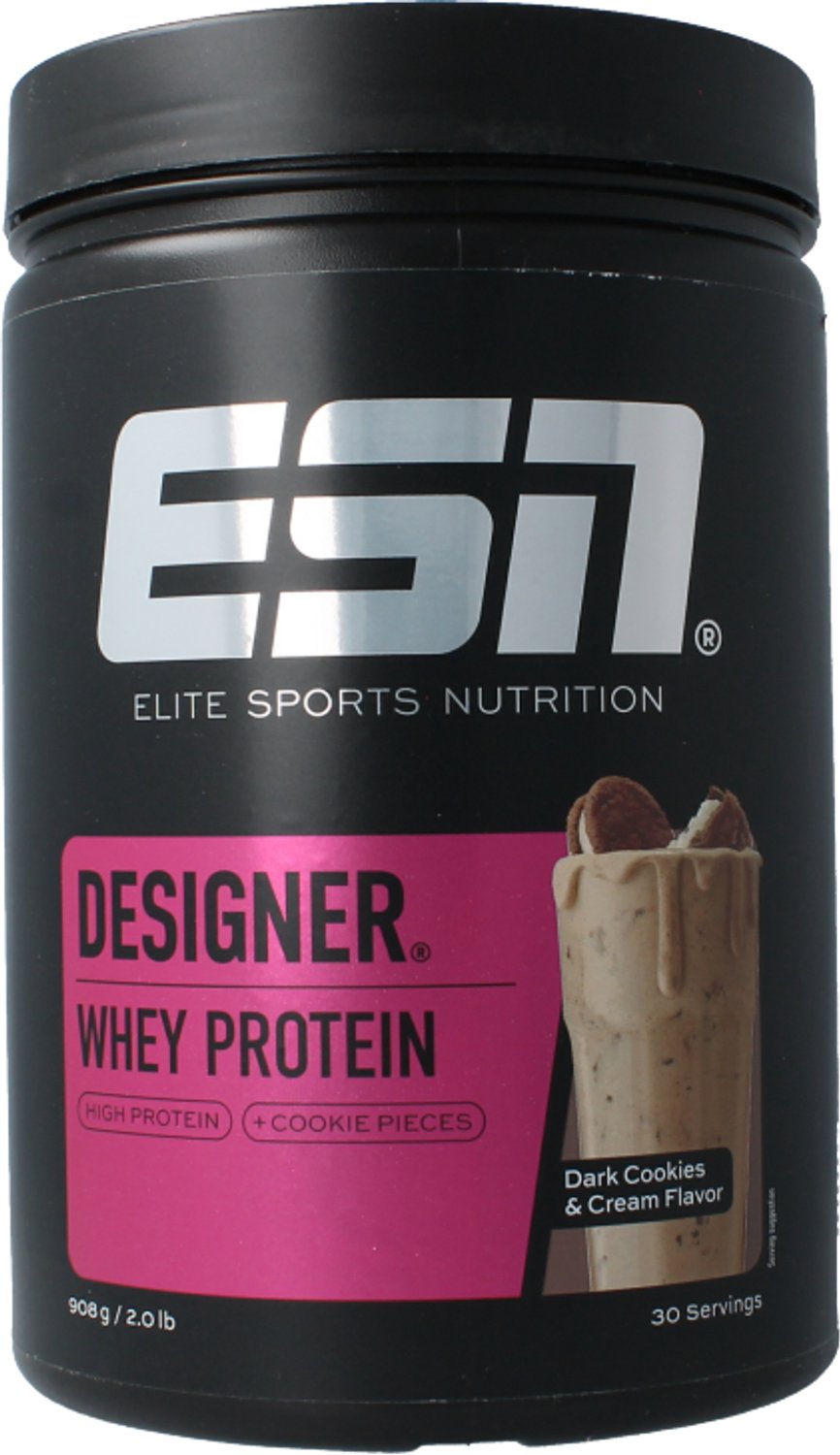 ESN Designer Whey Protein Poeder, Dark Cookies & Cream, 908 g — afbeelding 3