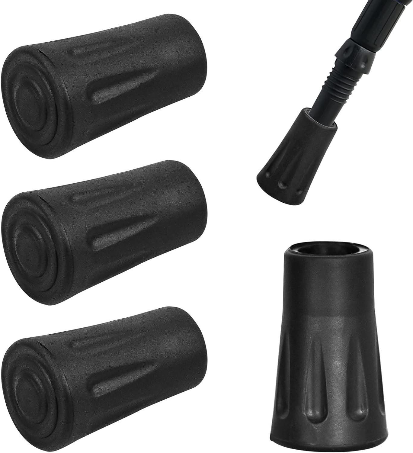 Rubberen Buffers voor Wandelen - Zwart - 12 mm - Antislip Doppen voor Wandelsokken - Voor Nordic Walking