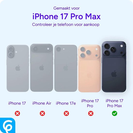 Zwart Dun TPU Hoesje Geschikt voor Apple iPhone 17 Pro Max | Back Cover | Lichtgewicht | Ultra Dun | Flexibel | Zacht — afbeelding 2