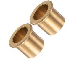 2 Stk. Flanschbuchse - (16 mm x 20 mm x 20 mm) Brons glijlager voor gebruik in machines | Goud