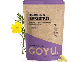 GOYU Tribulus Terrestris Extract 500 mg 60 Capsules - Tribulus Terrestris Extract Capsules - Vrucht en wortel - 500 mg per capsule - 60 capsules - Vegan - Zonder toevoegingen - Lab getest - 60 dagen voorraad per zakje