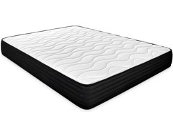 mattfy Kui Visco-elastisch matras, omkeerbaar, stevigheid en comfort, voor winter/zomer, hoogte 23 cm, polyurethaan, wit, 140 x 180 cm
