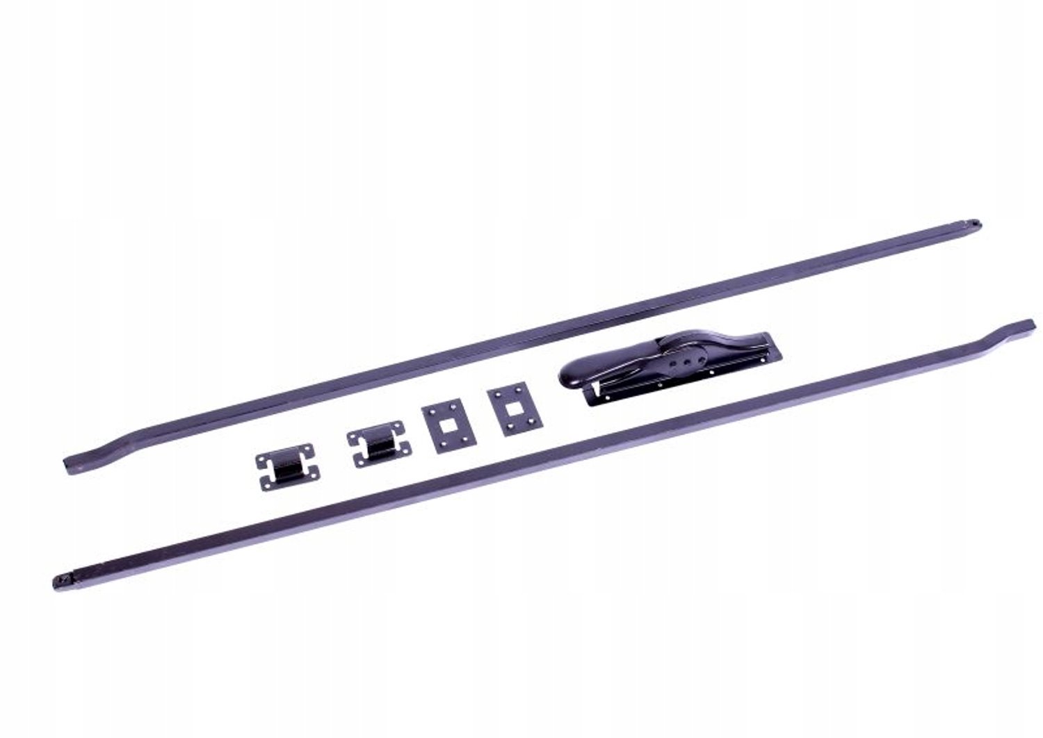 Garagedeurgrendel Baskwil 250 cm Zwart Staal