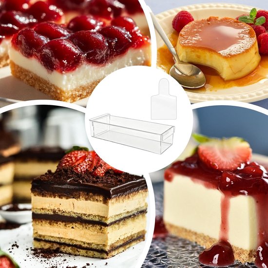 Food Grade Acryl Cake Box, Herbruikbare Mousse Mold & Pastry Case — afbeelding 3