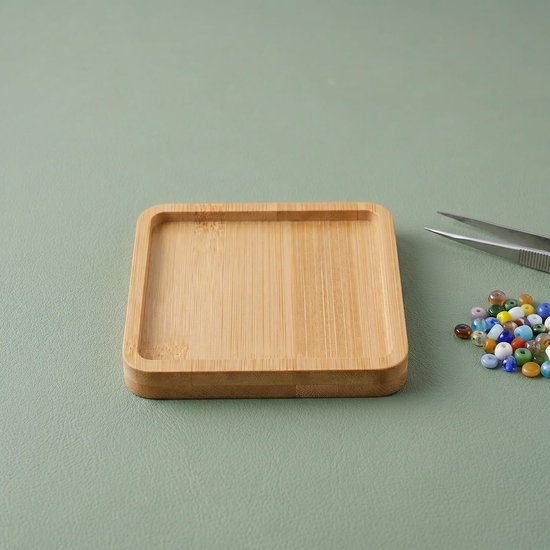 6 Stuks DIY Bamboo Mosaic Coaster Kit Ronde Basis voor Volwassenen Veilig Gepolijst Duurzaam Absorberend voor Ambachtelijke Glasmozaïek Projecten Thuis Restaurant — afbeelding 4
