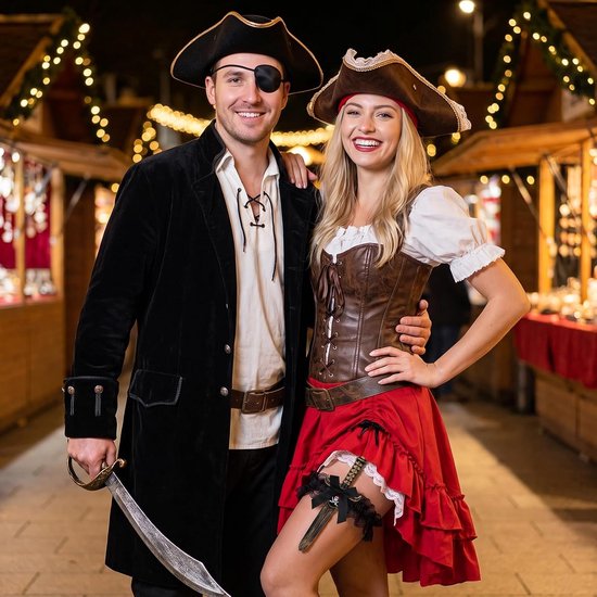 2 stuks kousenhouders piraat dolk Halloween, kousenhouder met piratenzwaard — afbeelding 4