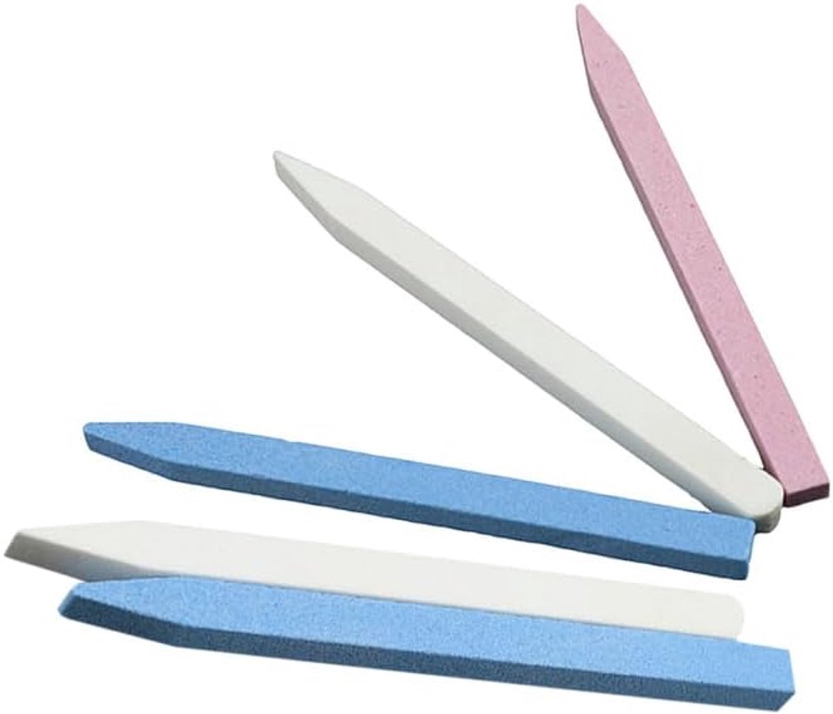 Nagelvijlset, 5 stuks, nagelriemvijl, nagelpolijstblokken, nagelpolijstblok, nagelvijl, blok, puimsteen voor het snel verwijderen van de nagelriem, nagelpolijsten