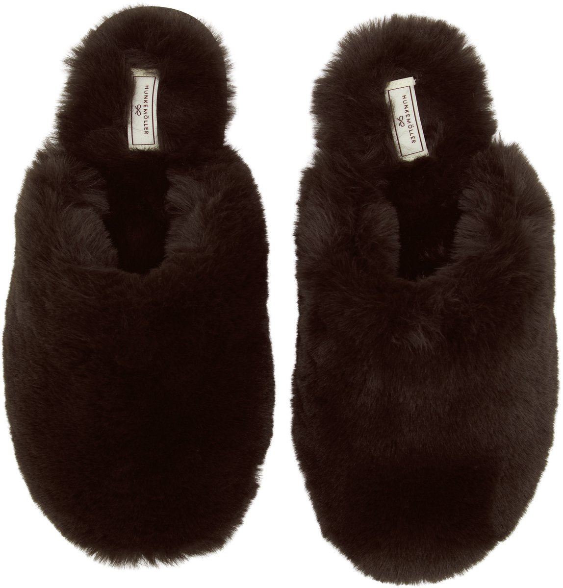 Hunkemöller Pantoffels Faux Fur Bruin