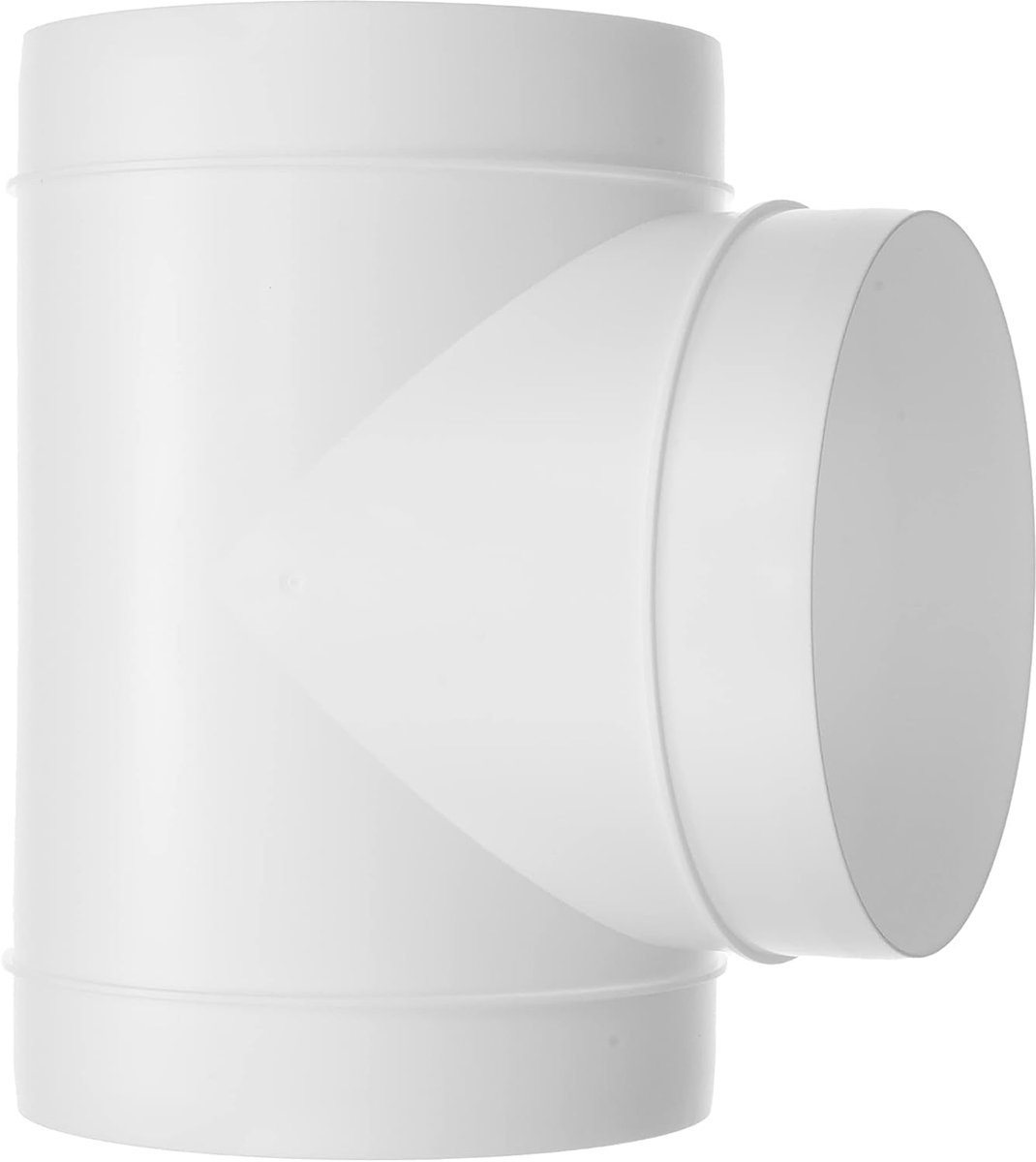 Systems Kanaalverbinding Ø150 mm 3-weg slangadapter ABS kunststof / plinter voor de slang ronde buis met luchtbuisaansluiting - Exhatio T-connector 3-weg aansluiting