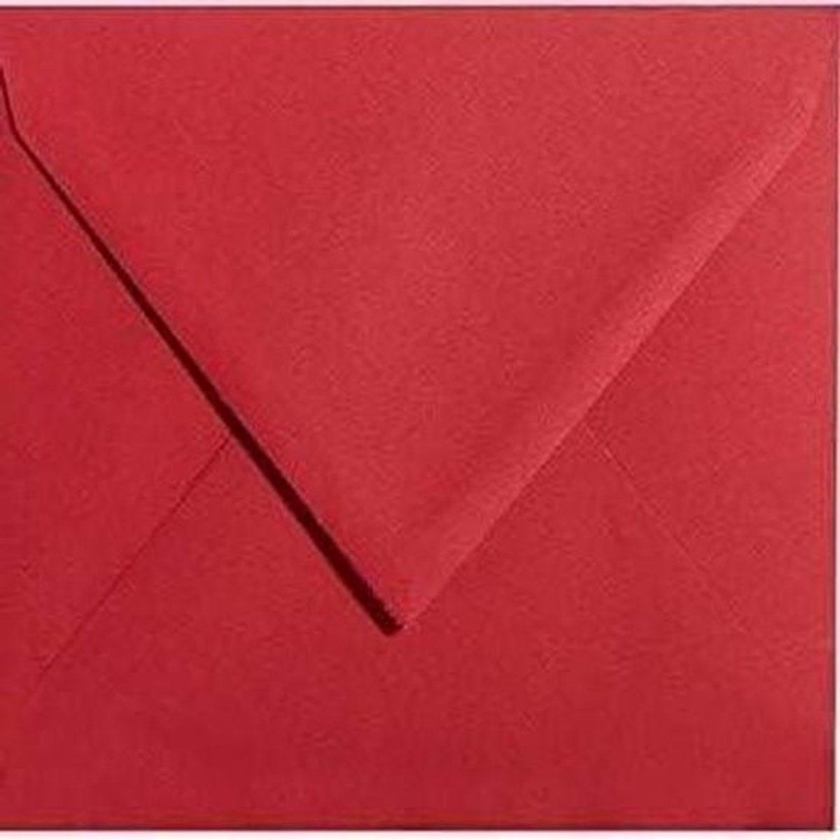 Enveloppen Vierkant - Papieren Enveloppen - Uitnodigingen Versturen - Duitse Productie - 16 x 16 cm - Rozerood