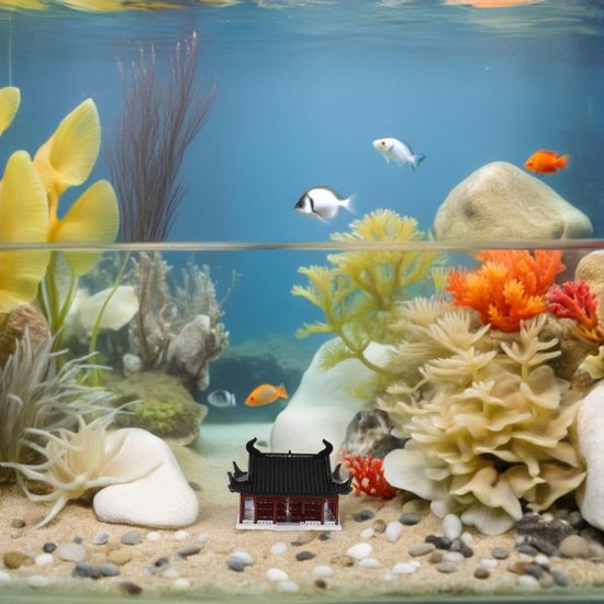 Figuur Chinees Huis Aquarium Decoratie Landschapsarchitectuur Decoratie Zen Tuin Ornament Traditioneel Chinees Antiek Ornament — afbeelding 5
