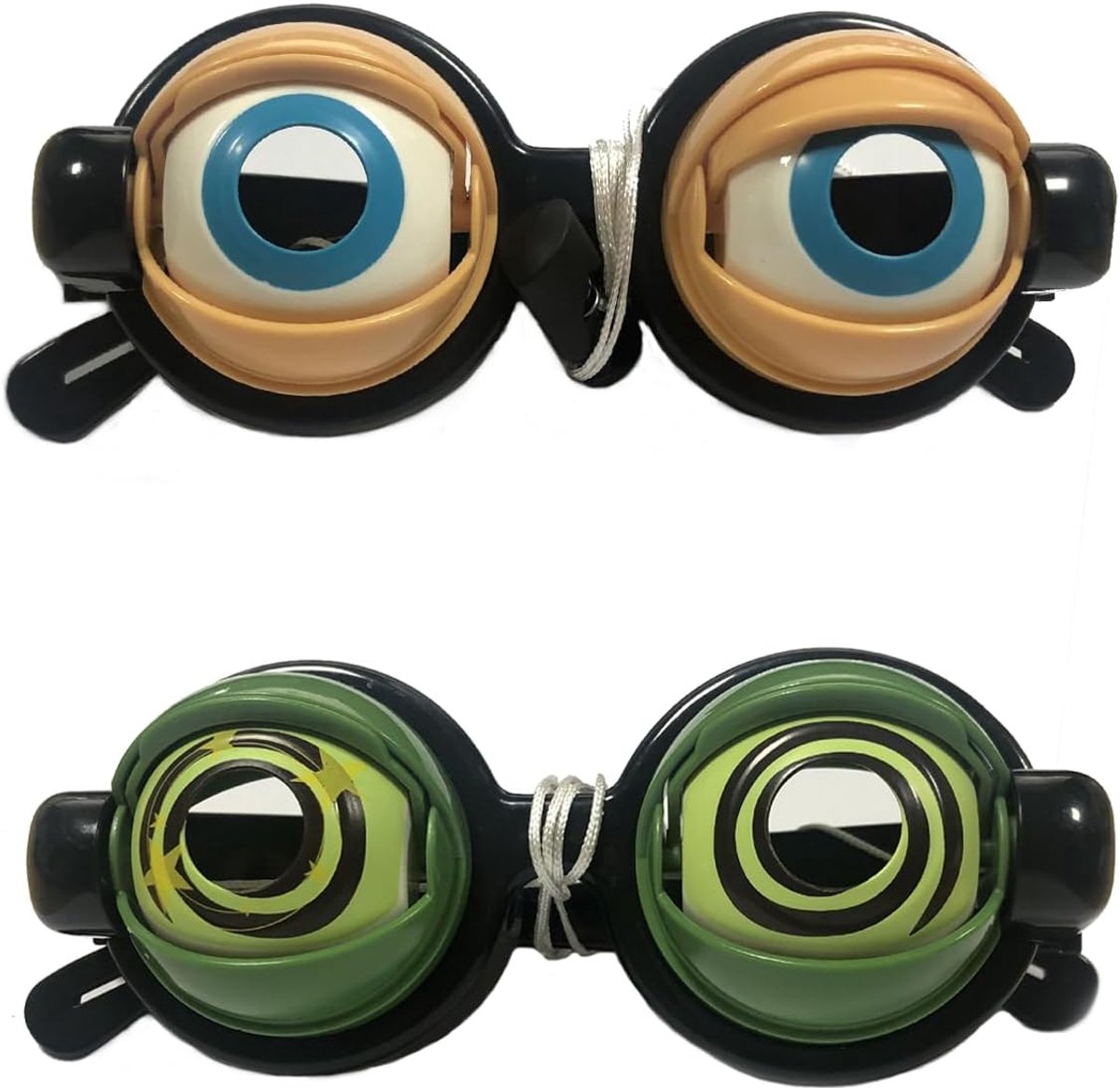 2 PCS Wiebelogen Bril, Feestbril Grappig, voor Kostuumaccessoires en Fotohokje-Rekwisieten