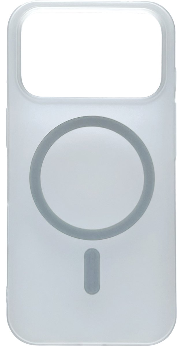 Casemania Hoesje Geschikt voor Apple iPhone 18 Pro - Grijs - Frosted Matte Hardcase Geschikt voor MagSafe - Slim Fit Anti-Fingerprint Back Cover - Draadloos Oplaadbare Telefoonhoesje