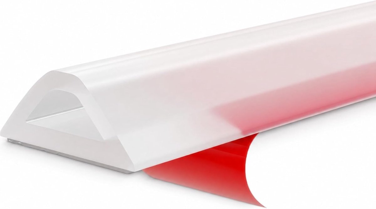 1 m douchestrip, zelfklevend, siliconen waterstopper, douchevloer, doucheafdichting, douchewaterstop, natte en droge scheiding voor badkamer en keuken, transparant