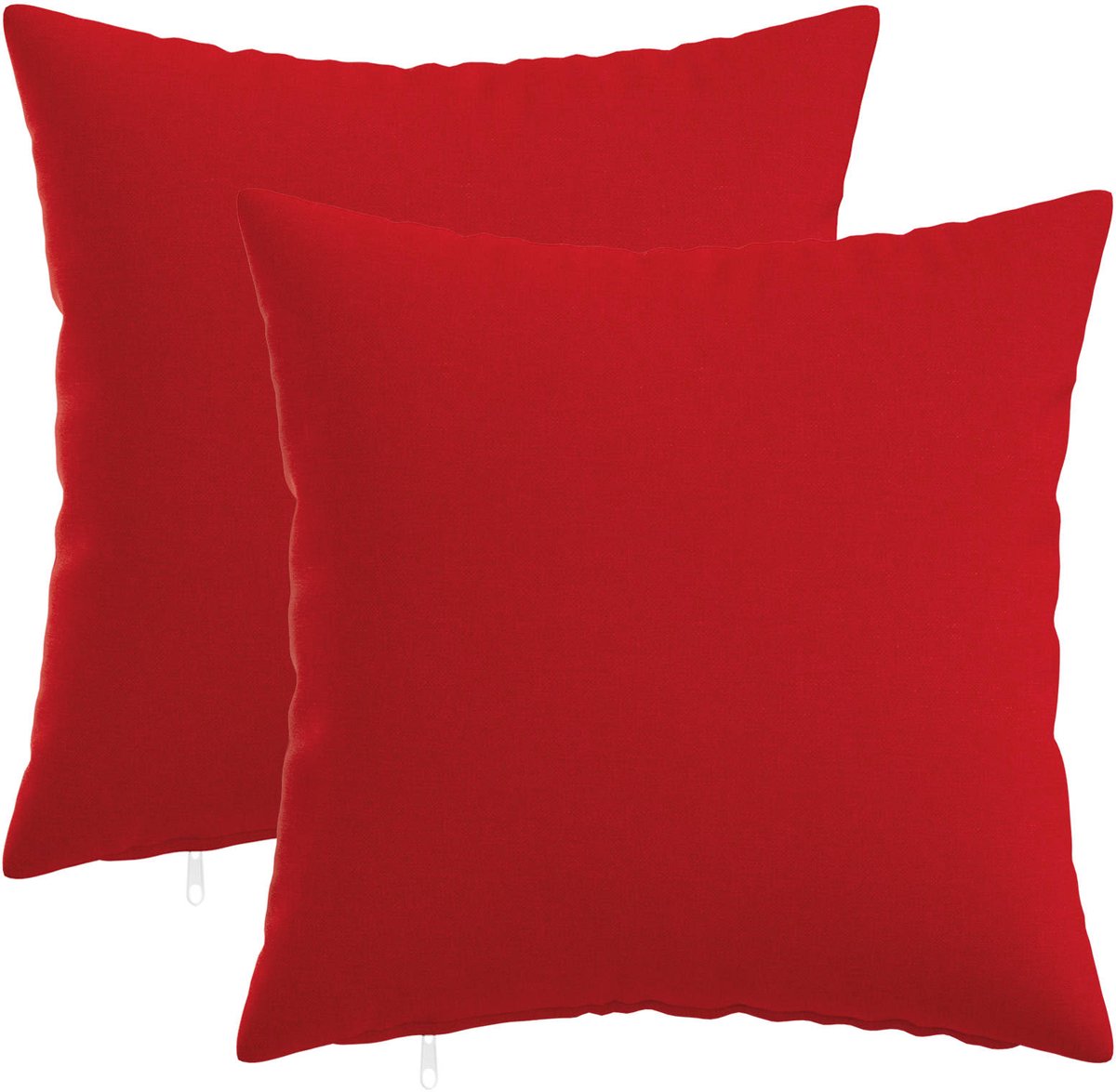 vidaXL Dekenkussen - 2 - st - HEERLEN - Rood - 30 - x - 30 - cm - Stof