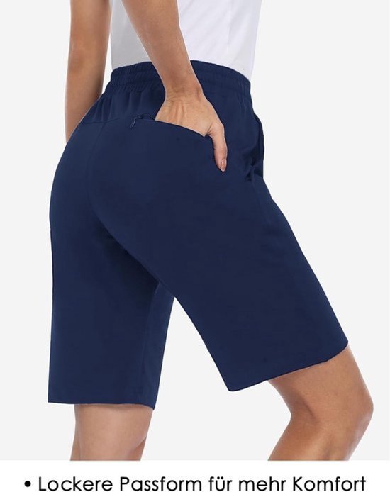 Dames Bermuda Shorts 36 cm met 3 Zakjes voor Yoga en Sport — afbeelding 2