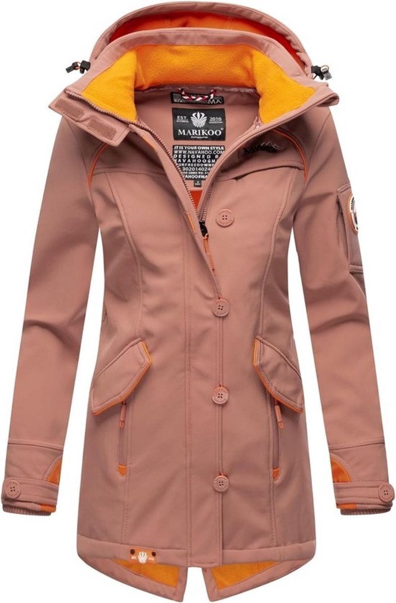 Functionele Softshell Damesjas met Capuchon, Winddicht en Waterafstotend