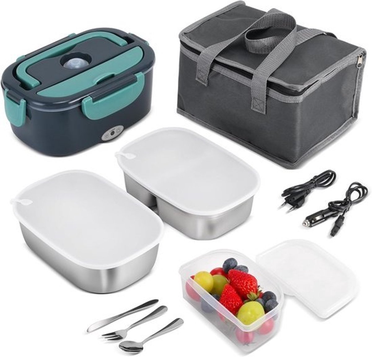 Elektrische Lunchbox - Lunchbox Elektrisch - Broodtrommel Elektrisch - Eetmoment