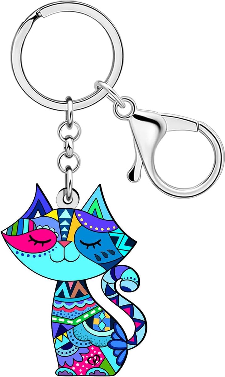 Leuke Kat Moeder Geschenken Voor Vrouwen Kitten Sleutelhanger Boho Geschenken Voor Kat Liefhebbers Huisdier Eigenaren Autosleutels Sleutelhanger Accessoires