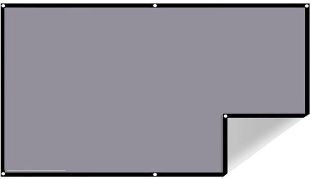 Projectorscherm - Draagbaar scherm - Thuisbioscoop creëren - Hoge helderheid - 120 inch - Wit