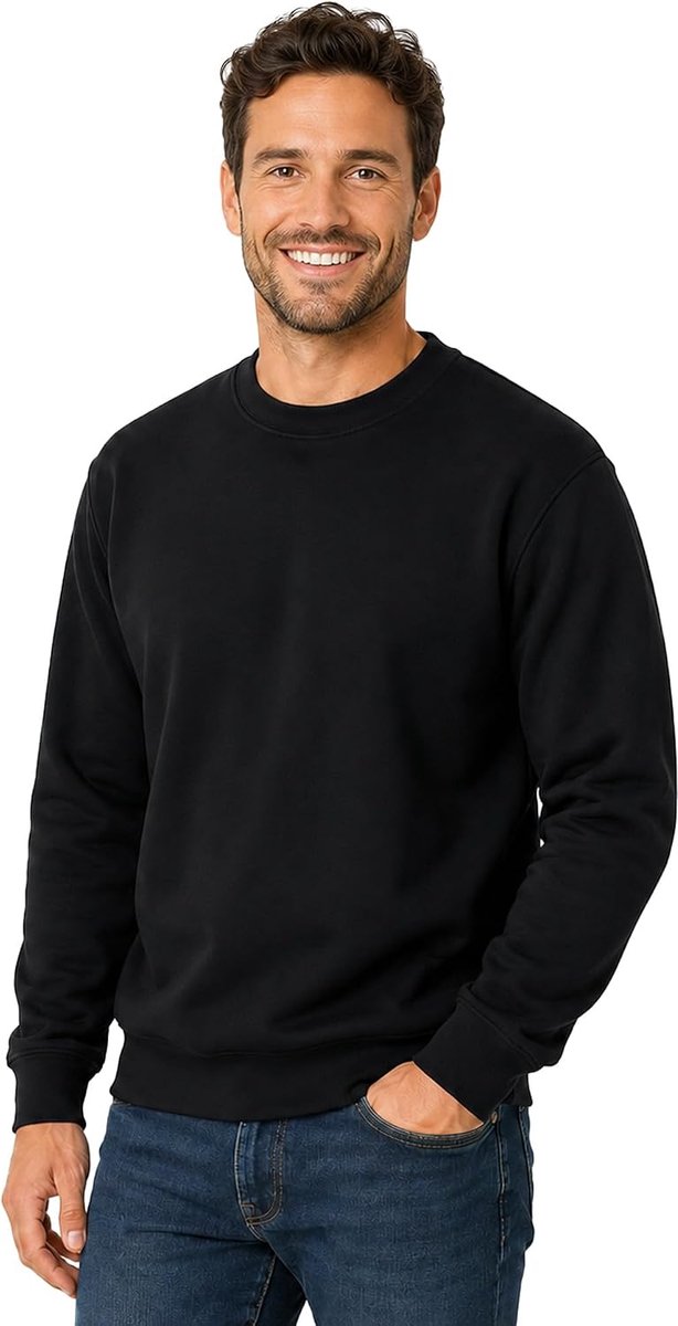 Heavy Blend Crewneck Sweatshirt voor heren, uniseks, katoen met ronde hals in vele kleuren, grote maten, S, M, L, XL, XXL, 4XL, 5XL