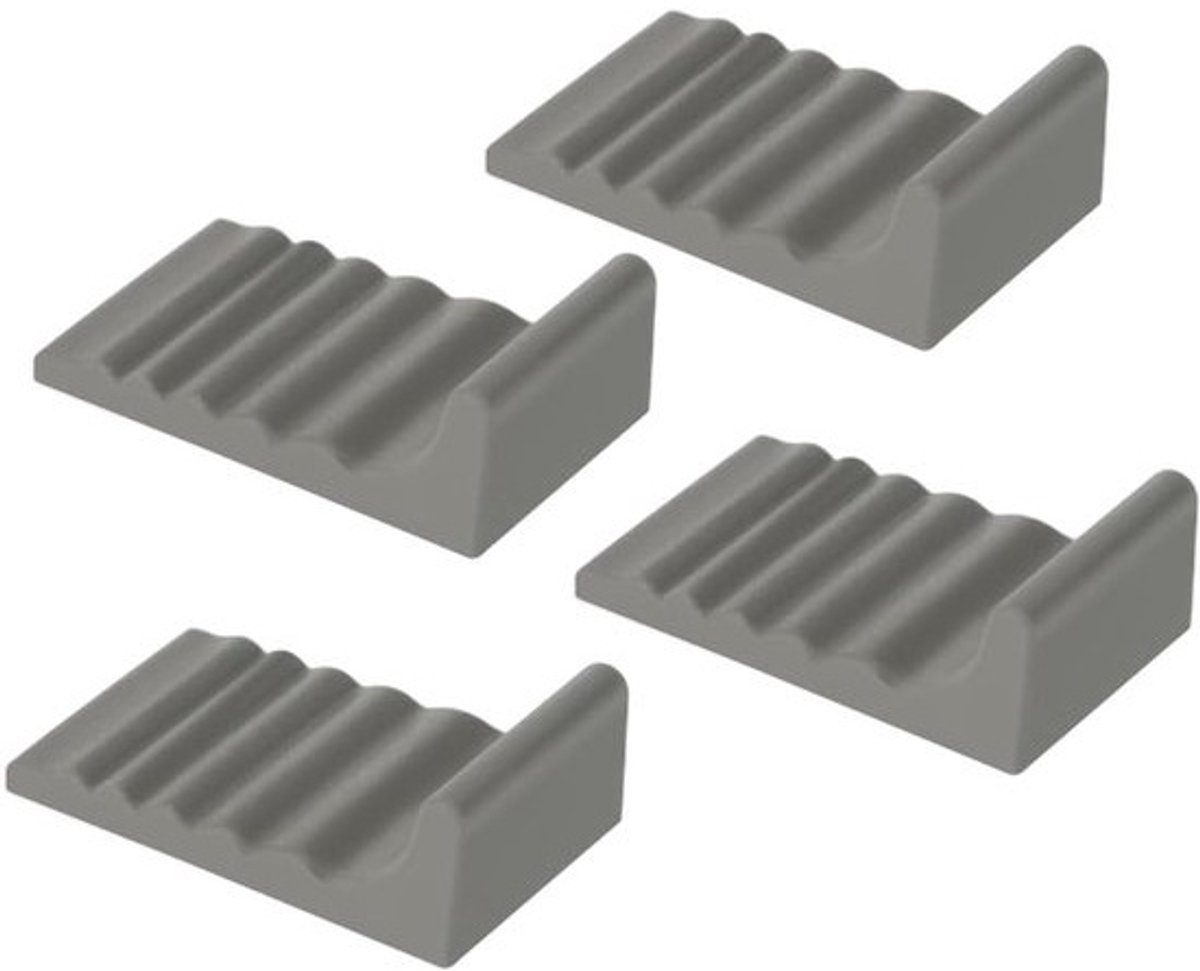 Wandbeschermers Vuilnisbakken - Siliconen Kussentjes - Muren Beschermen - Zelfklevend Zonder Boren - 4 Stuks - Veelkleurig