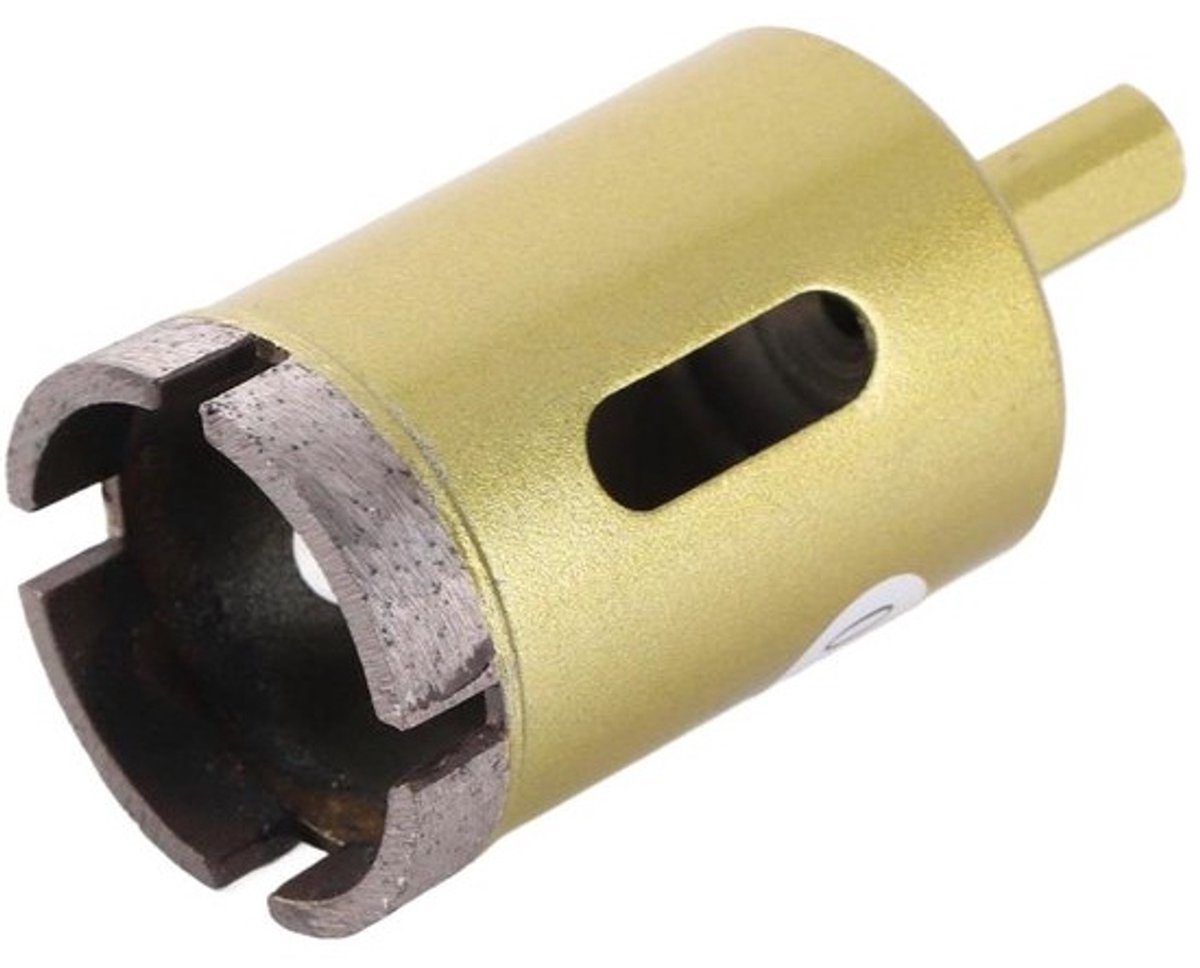 Diamantboorbits - Holle kerngatzagen - Boren op tegels - Driehoekige schacht - 40-60 mm - Zilver