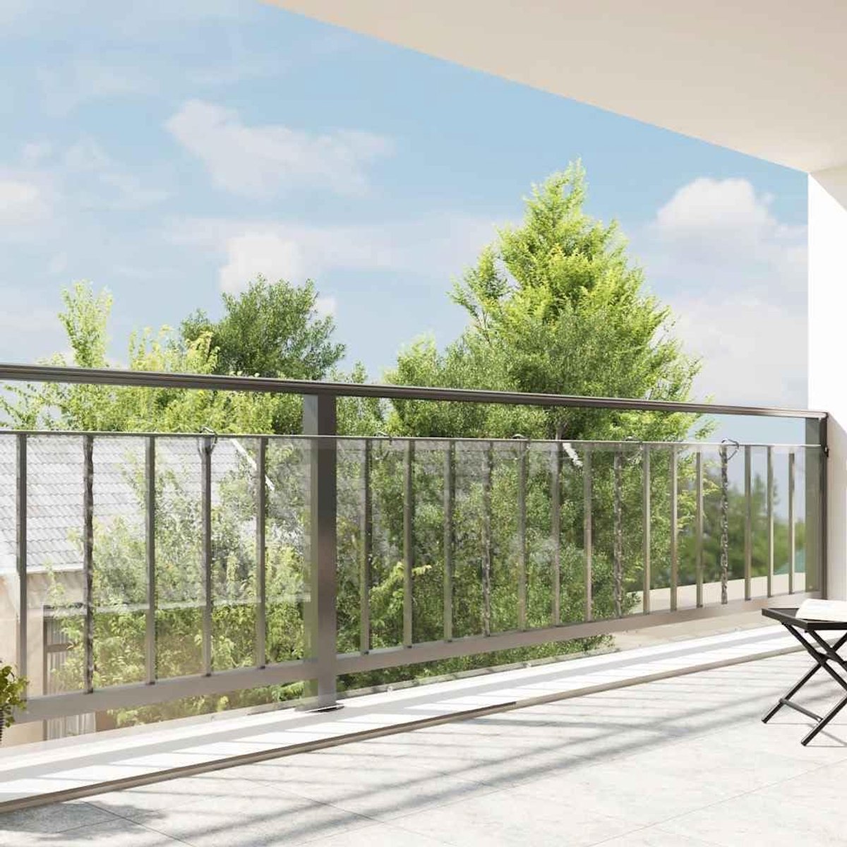 PVC - transparant beschermend zeil met oogjes 1x12 m