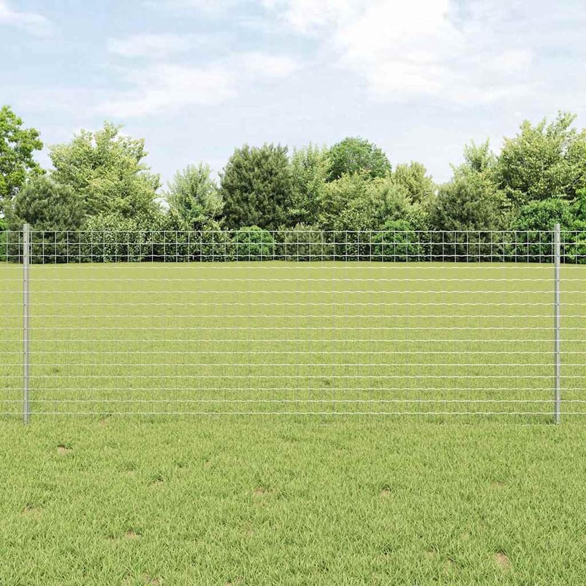 Palen 22 stuks U-kanaal zilver 120 cm staal, hekstangen metalen palen voor draadhekken, tuinhek, binnenplaats, kippenhok, wilgenhek buiten