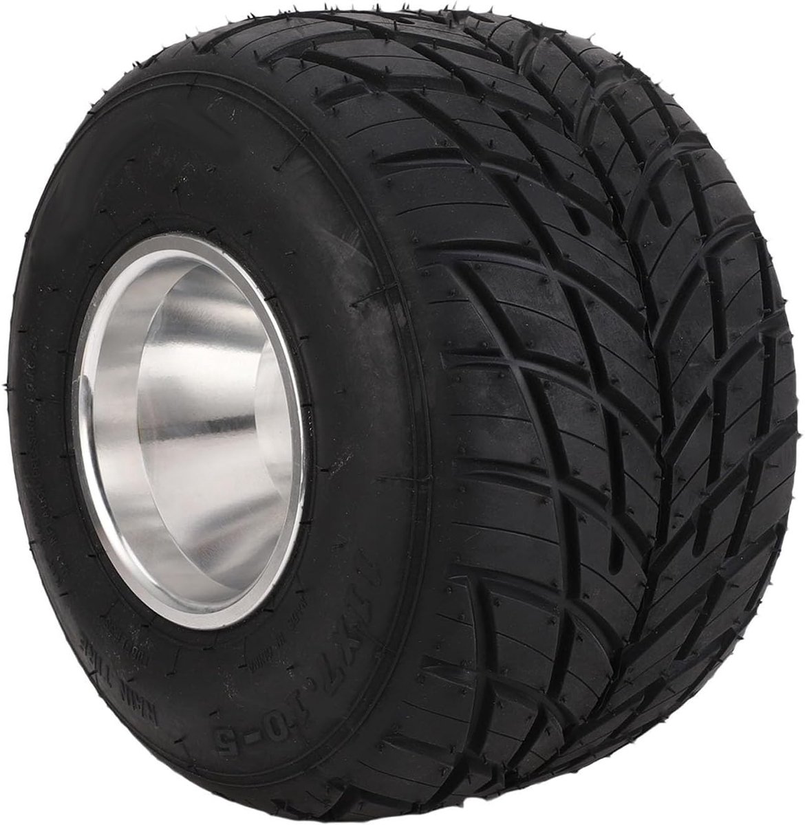 11x7.10-5 Go Kart-band met Velg, Tubeless Achterwielbandmontage voor ATV UTV-wagen met Aluminium Velg