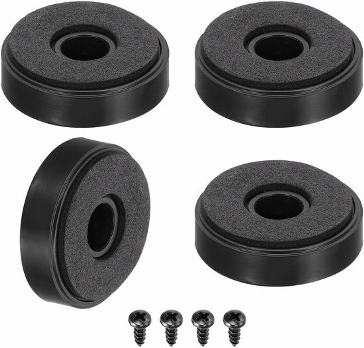 Luidspreker Isolatievoetjes - Anti-vibratie pads - Audio Stabiliseren - Schokabsorberend Schuim - 40 mm x 10 mm - Zwart