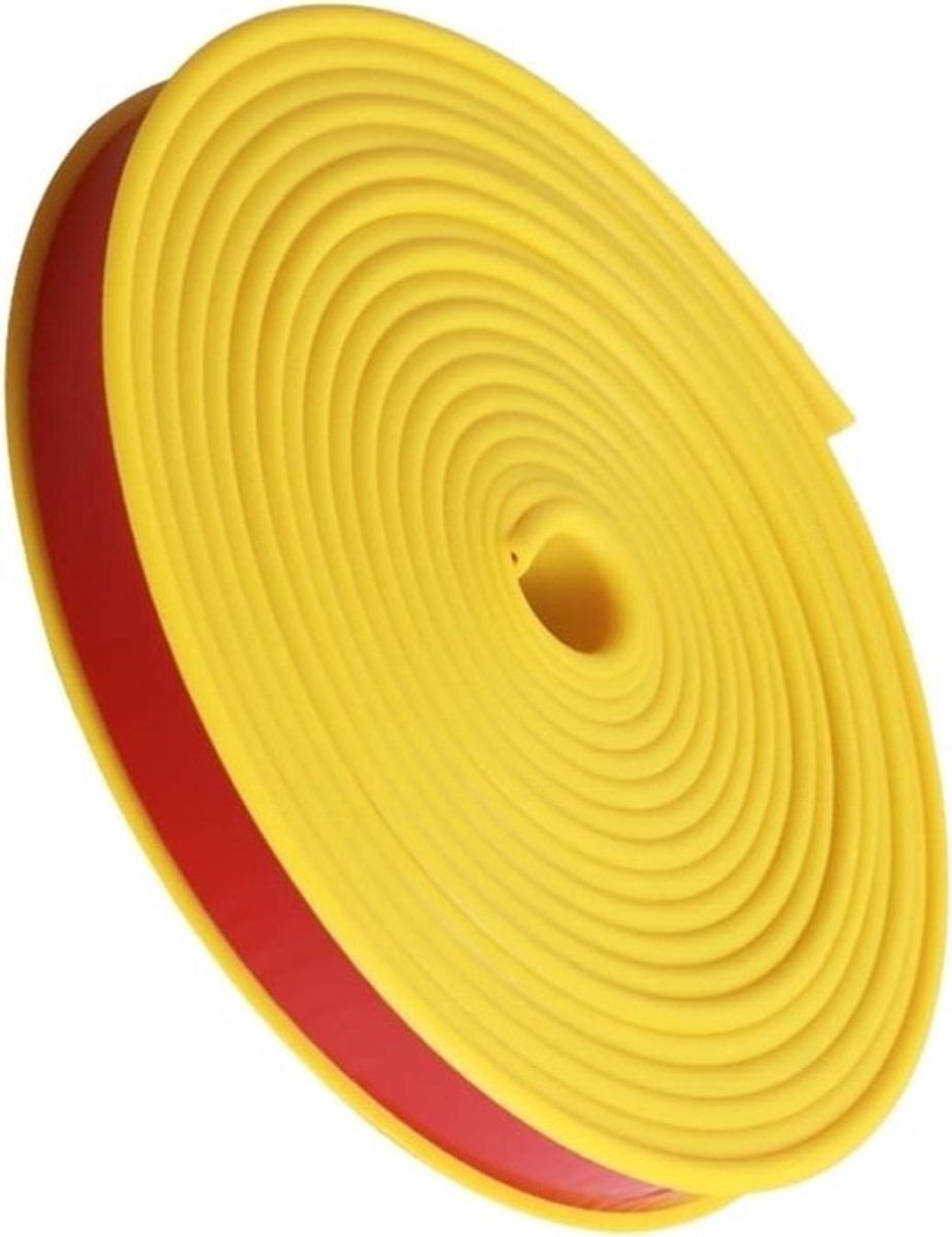 U-vormige randband - Meubelrandbeschermer Hoekbeschermer - Meubels Beschermen - Zelfklevend TPE Materiaal - 5 Meter - Geel