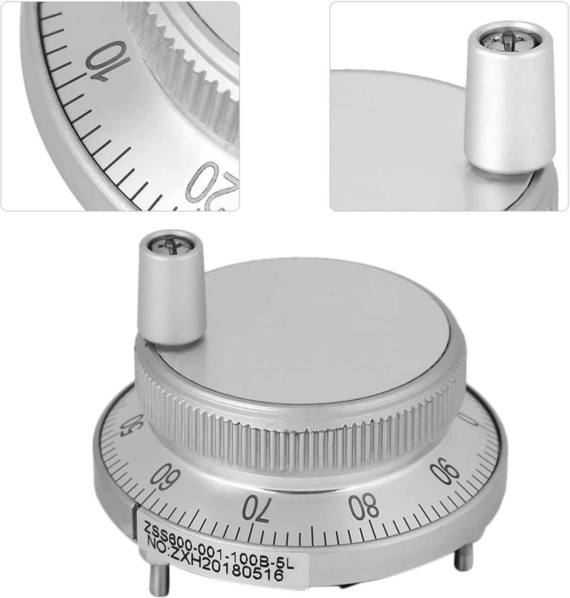 handmatige bediening van de lichtgewicht molen van de handwiel 5 V 60 mm voor het CNC-systeem. Regulable
