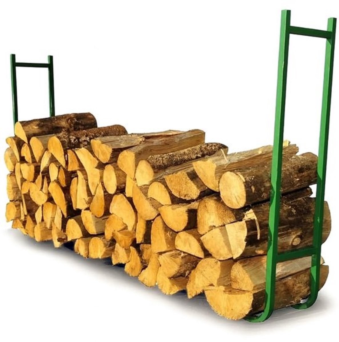 Stapelvoet voor Brandhout, Metaal, Groen