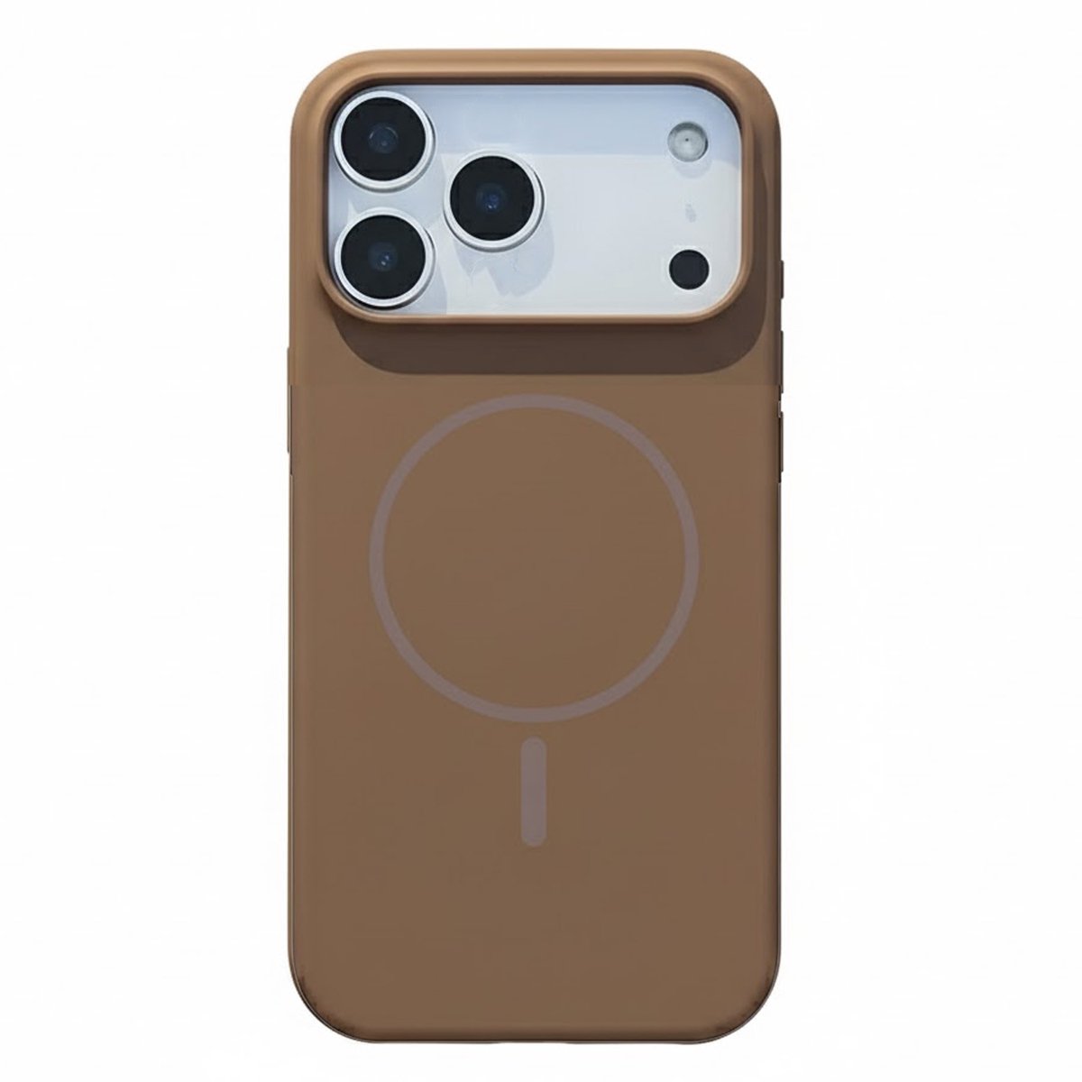 Hoesje Geschikt voor Apple iPhone 18 Pro - Bruin - Geschikt voor MagSafe - Magnetische Zachte Liquid Siliconen Back Cover Case