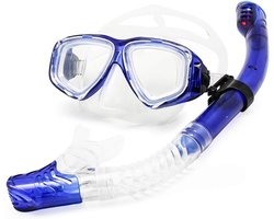 Diving Gear Set bijziendheid snorkel gelegen, verschillende sterkte voor elk oog, duikmasker top droog bijziend