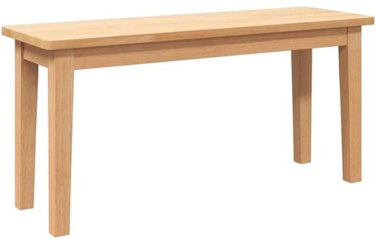 Houten Bank 90 cm Massief Rubberhout - Stijlvolle Zitbank voor Hal of Slaapkamer
