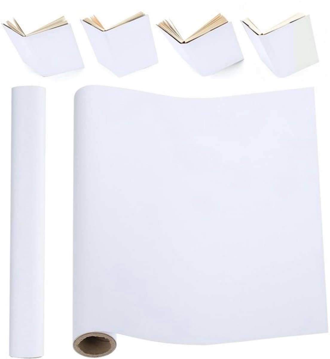 Boekbinddoek - Reparatiedoek - Boeken repareren - Zuurvrij archiefkwaliteit - 40 x 16 inch - Wit
