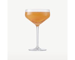 Royal Leerdam Carre Champagnecoupe 30 cl / 300 ml | Set van 6 Stuks | Champagneglazen voor Prosecco en Cava | Glas | Vaatwasserbestendig