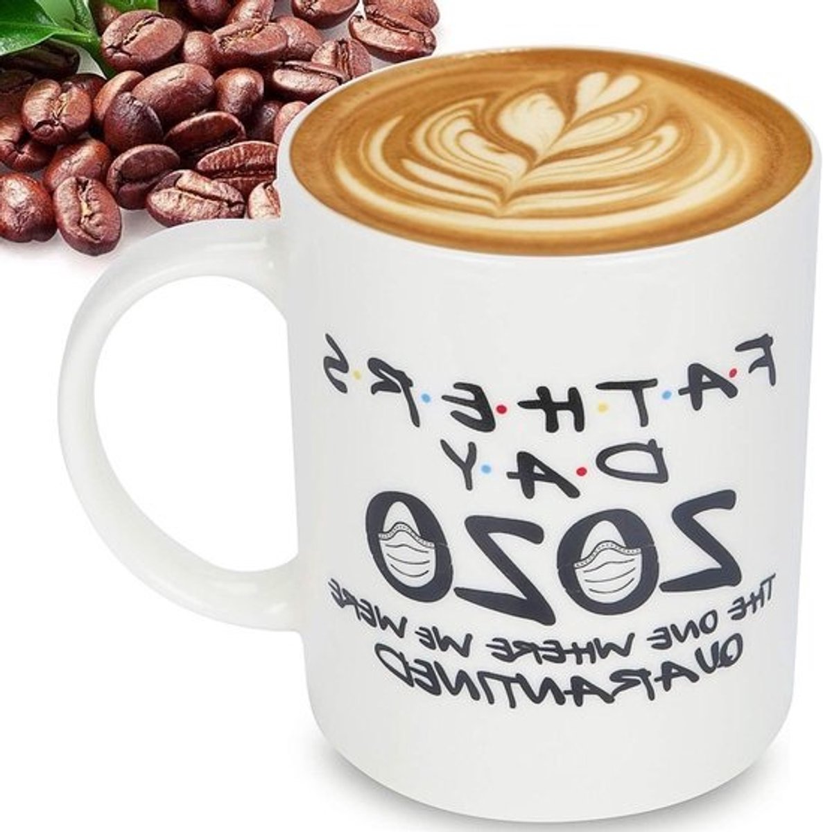 Koffiemok Vaderdag - Koffiekopje Cadeau - Cadeau Geven - Volledig Aanpasbaar - 11oz - Wit