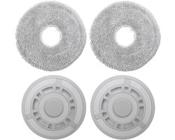 Dweilpads met reservehouder, vervanging voor Dreame L10S Ultra/ L10 Ultra/ L10S Pro Gen 2/ L10S Pro/ X20 Pro stofzuiger dweilplaten reserveonderdelen