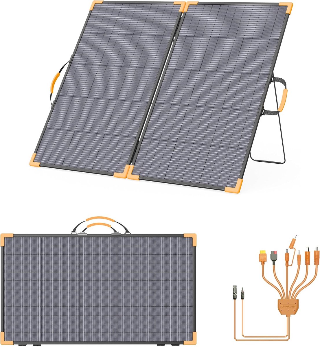 220 W draagbaar zonnepaneel 24 V bifaciale opvouwbare zonne-oplader