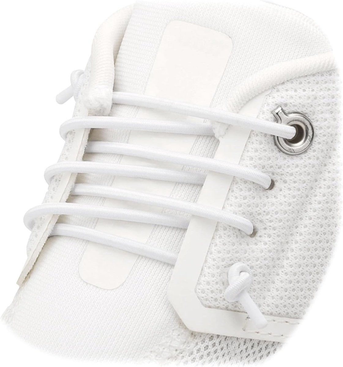 2 paar elastische veters zonder knopen voor ON Cloud 5 & 6 hardloopschoenen, ronde rubberen veters 3 mm rekbaar