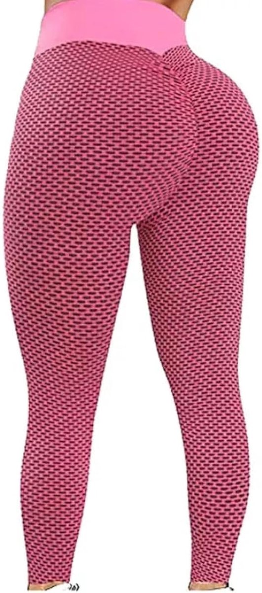 Sportlegging voor dames, hoge taille, buiksteun, yoga en sportschool