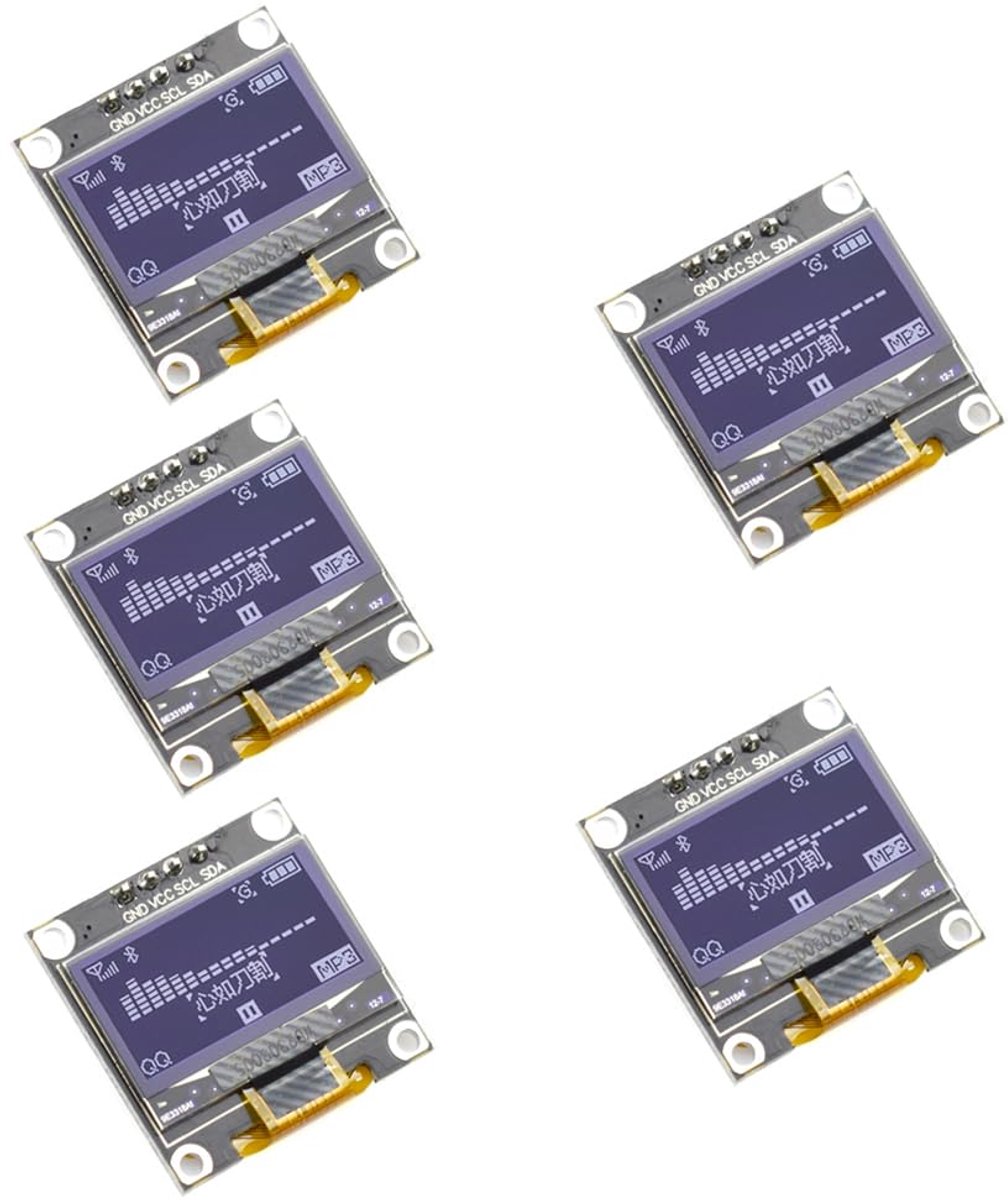 5 stuks 0,96 inch OLED-modules 12864 128x64 Serial Display Board (Wit)